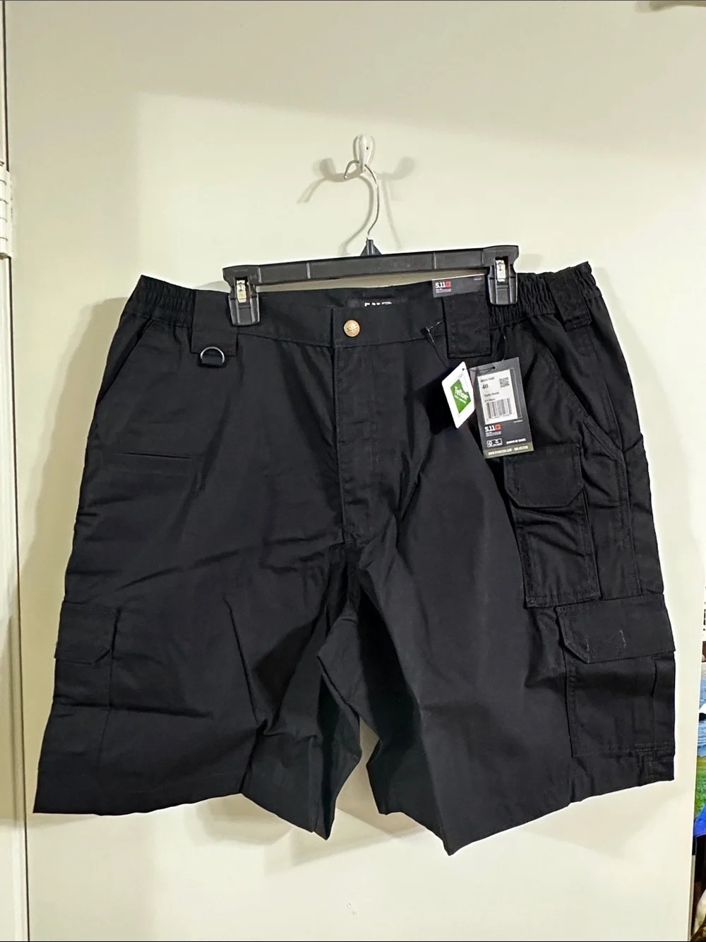 5.11 Tactical Black Cargo Shorts with Utility Pockets